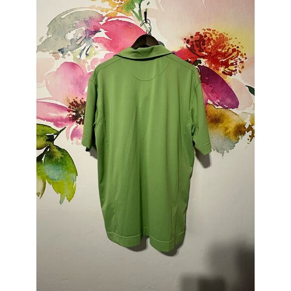 Mens Cutter And Buck Green Golf Polo Size XL Drytec Moisture Wicking - Picture 6 of 6